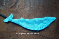 Smudge Fish: Blue Whale Microfiber Covert Cleaning Cloth