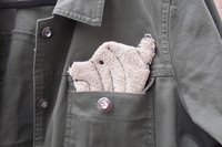Smudge Dog Yorkie "Ollie" Microfiber Covert Cleaning Cloth