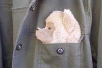 Smudge Dog Pomeranian "Cheeky" Microfiber Covert Cleaning Cloth