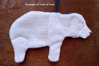 Back of Smudge Bear. Design on front only.