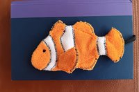 Smudge Fish: Clownfish Microfiber Covert Cleaning Cloth