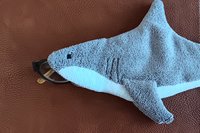 Microfiber Shark Shaped Glasses Case and Cleaner in One