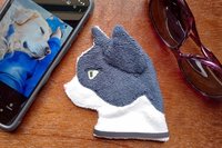 Smudge Cat "Tux" Microfiber Covert Cleaning Cloth