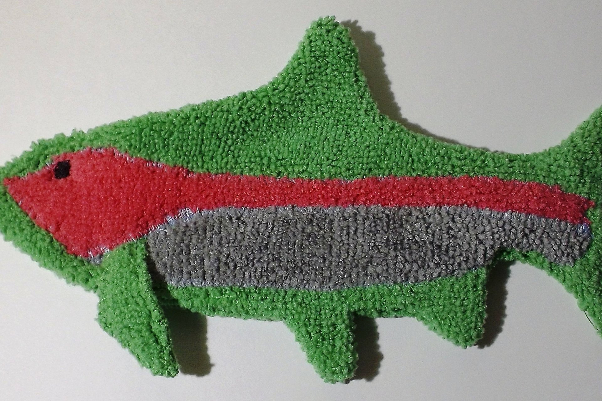 Smudge Fish:  Rainbow Trout Microfiber  Covert Cleaning Cloth