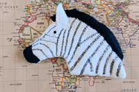 Smudge Safari: Zebra Microfiber Covert Cleaning Cloth
