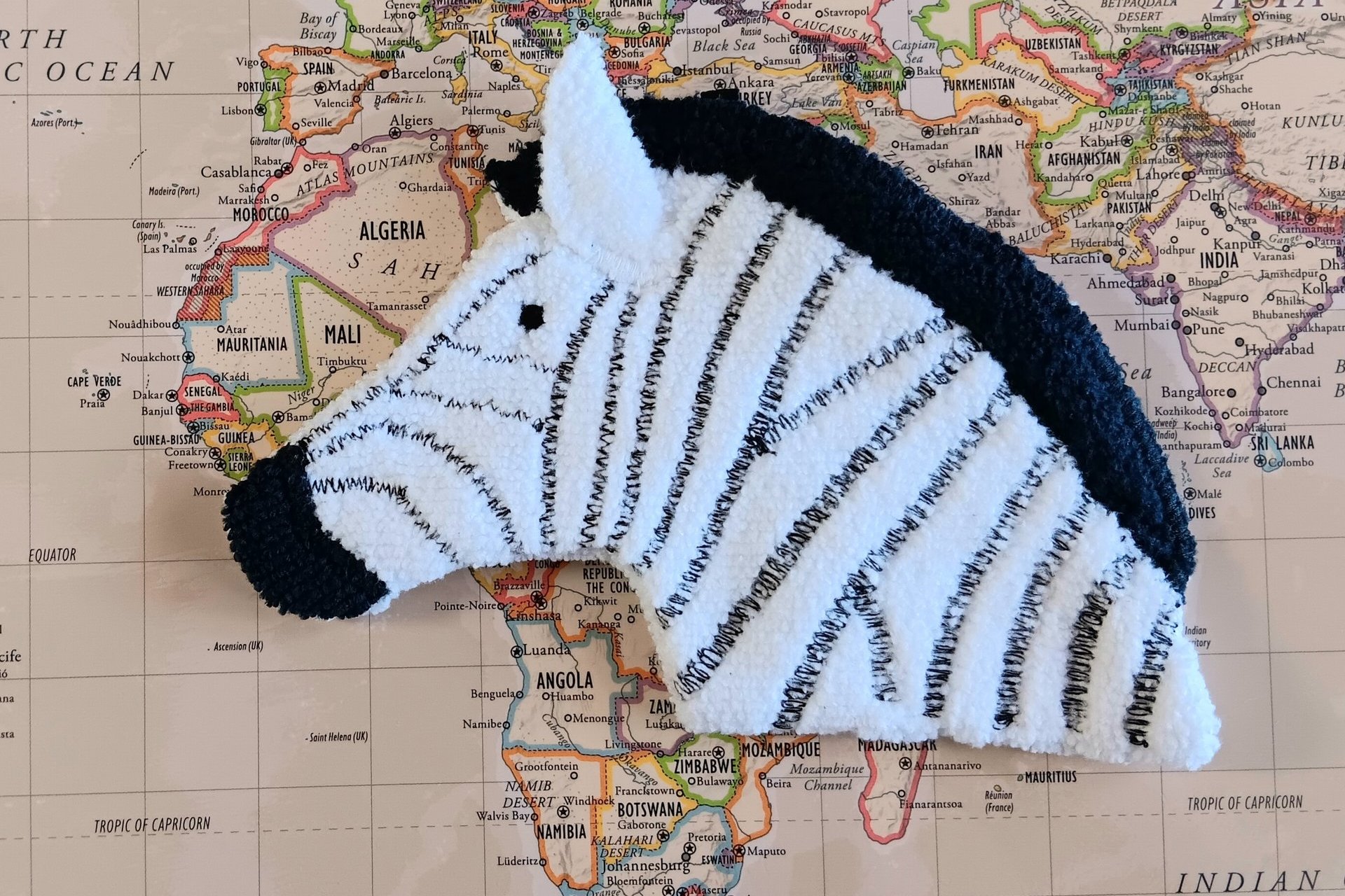 Smudge Safari: Zebra Microfiber Covert Cleaning Cloth