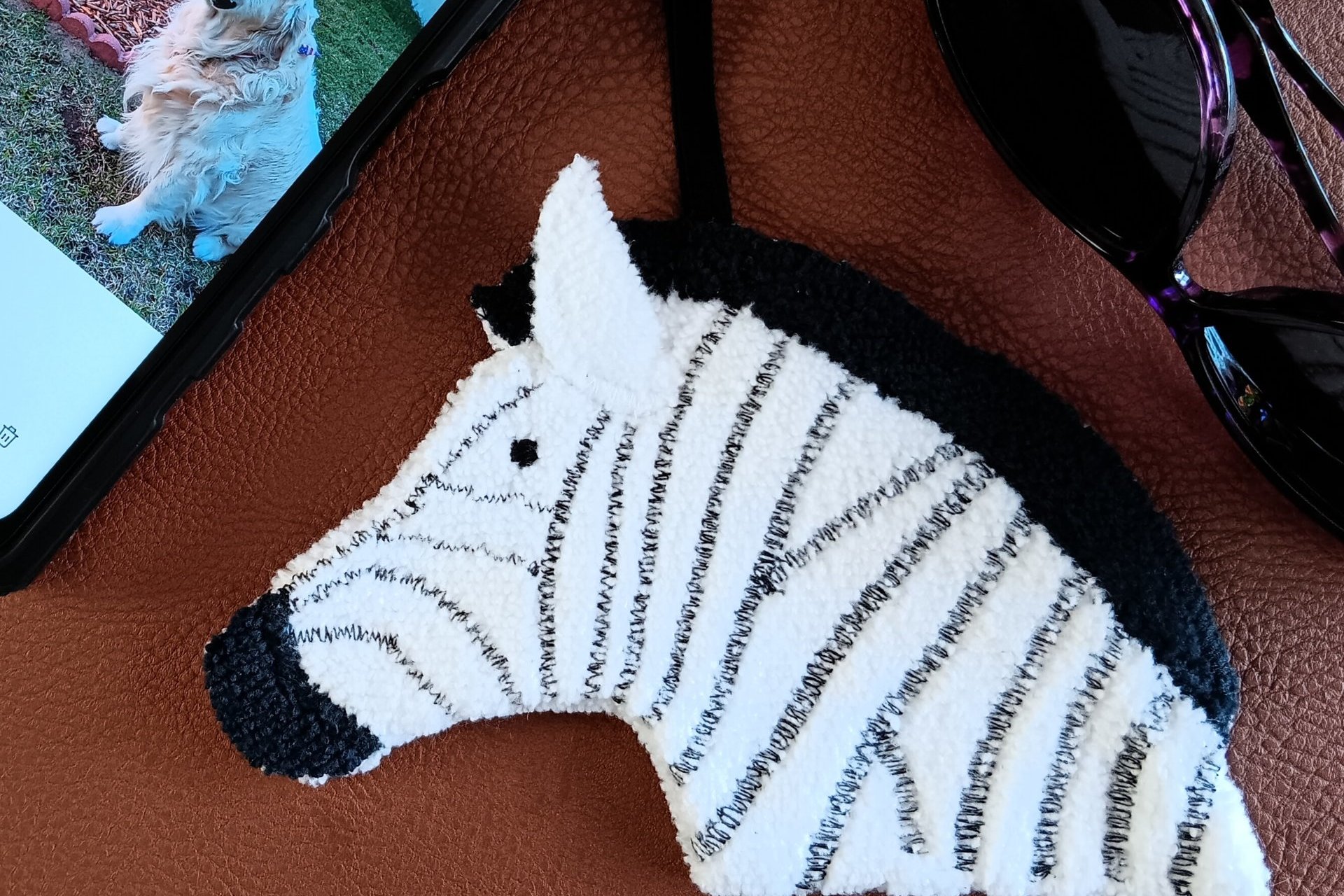 Smudge Safari: Zebra Microfiber Covert Cleaning Cloth