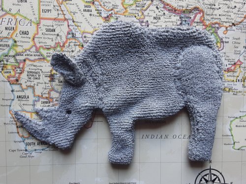 Smudge Safari: Rhinoceros Microfiber Covert Cleaning Cloth
